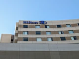 a building with a sign on top of it