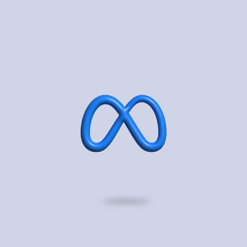 un'immagine di un segno infinito su sfondo blu