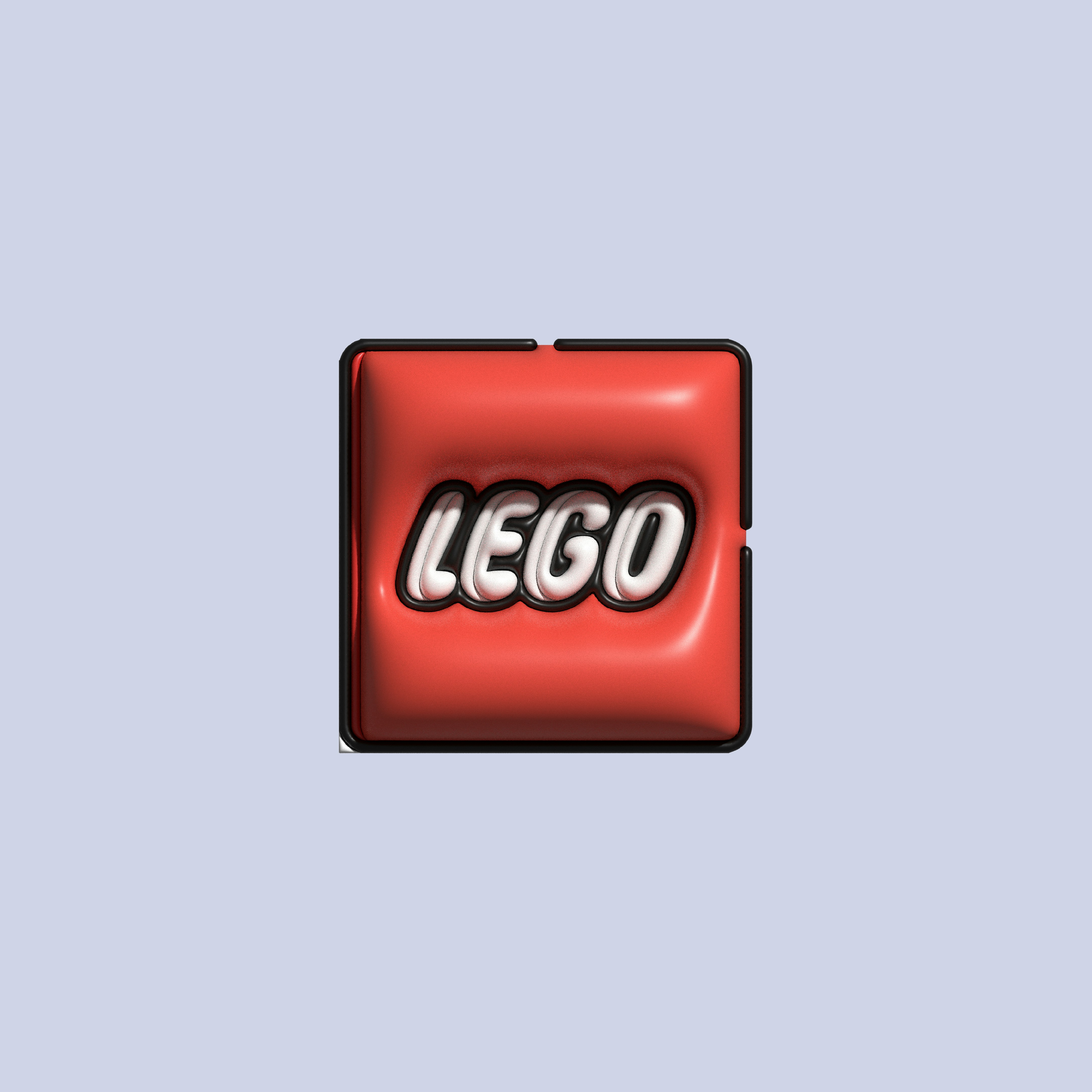 Lego inflated design 3d