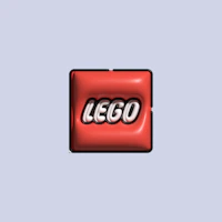 a lego logo on a blue background