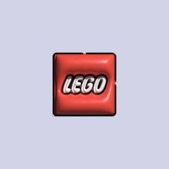 a lego logo on a blue background