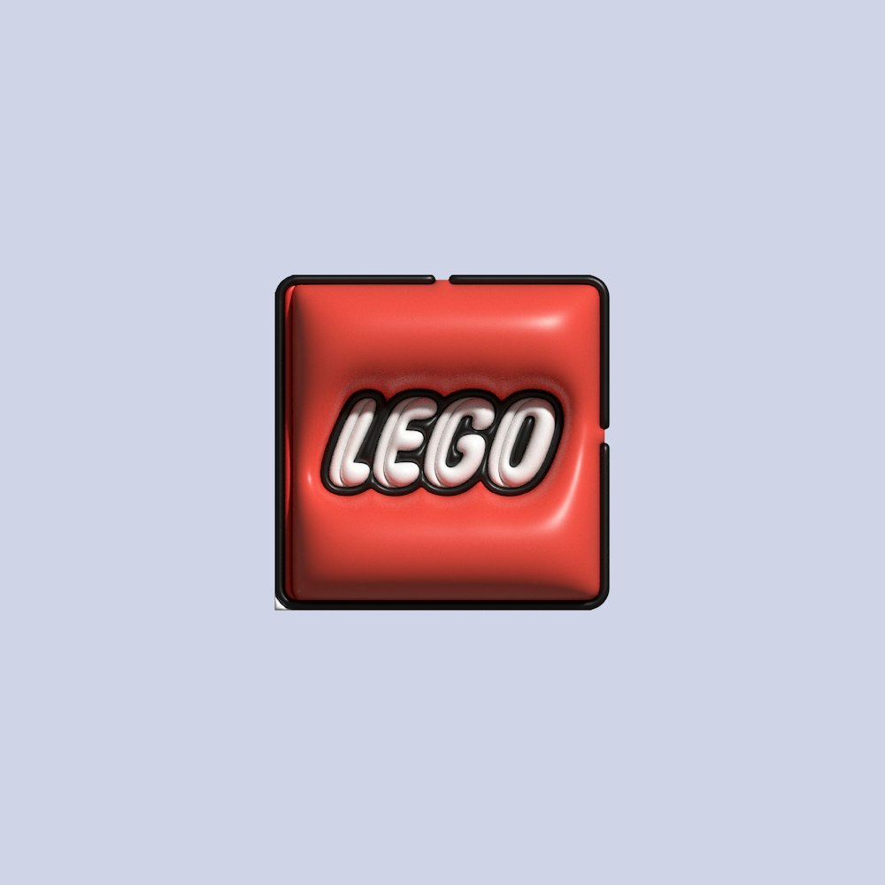 a lego logo on a blue background