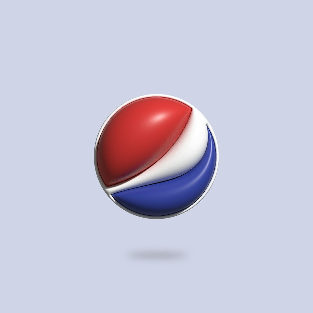 a red, white, and blue pepsi cola logo