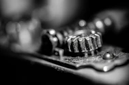 a black and white photo of a toothbrush