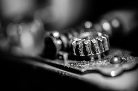 a black and white photo of a toothbrush