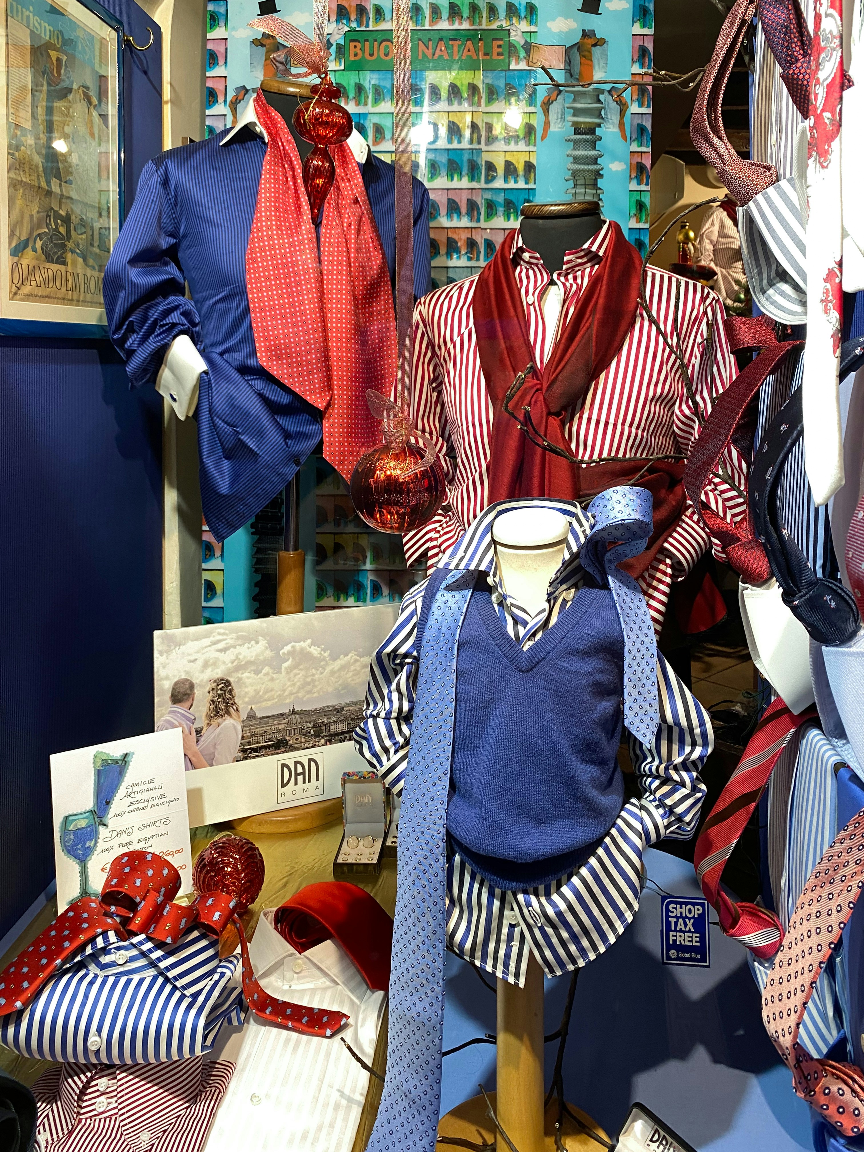 a bunch of different types of clothing on display