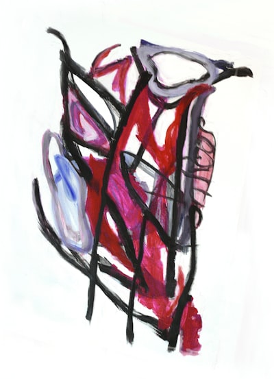 red and black drawing