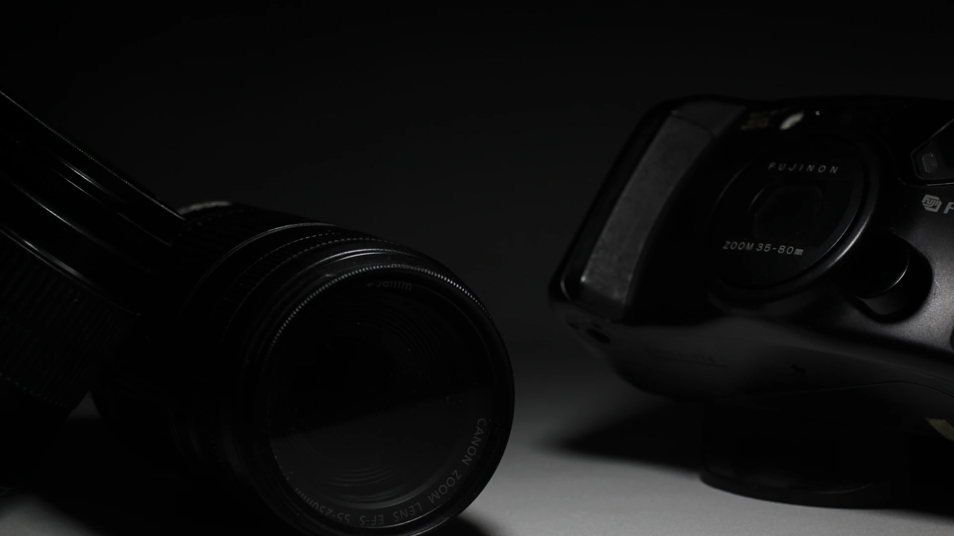 a close up of a camera on a table