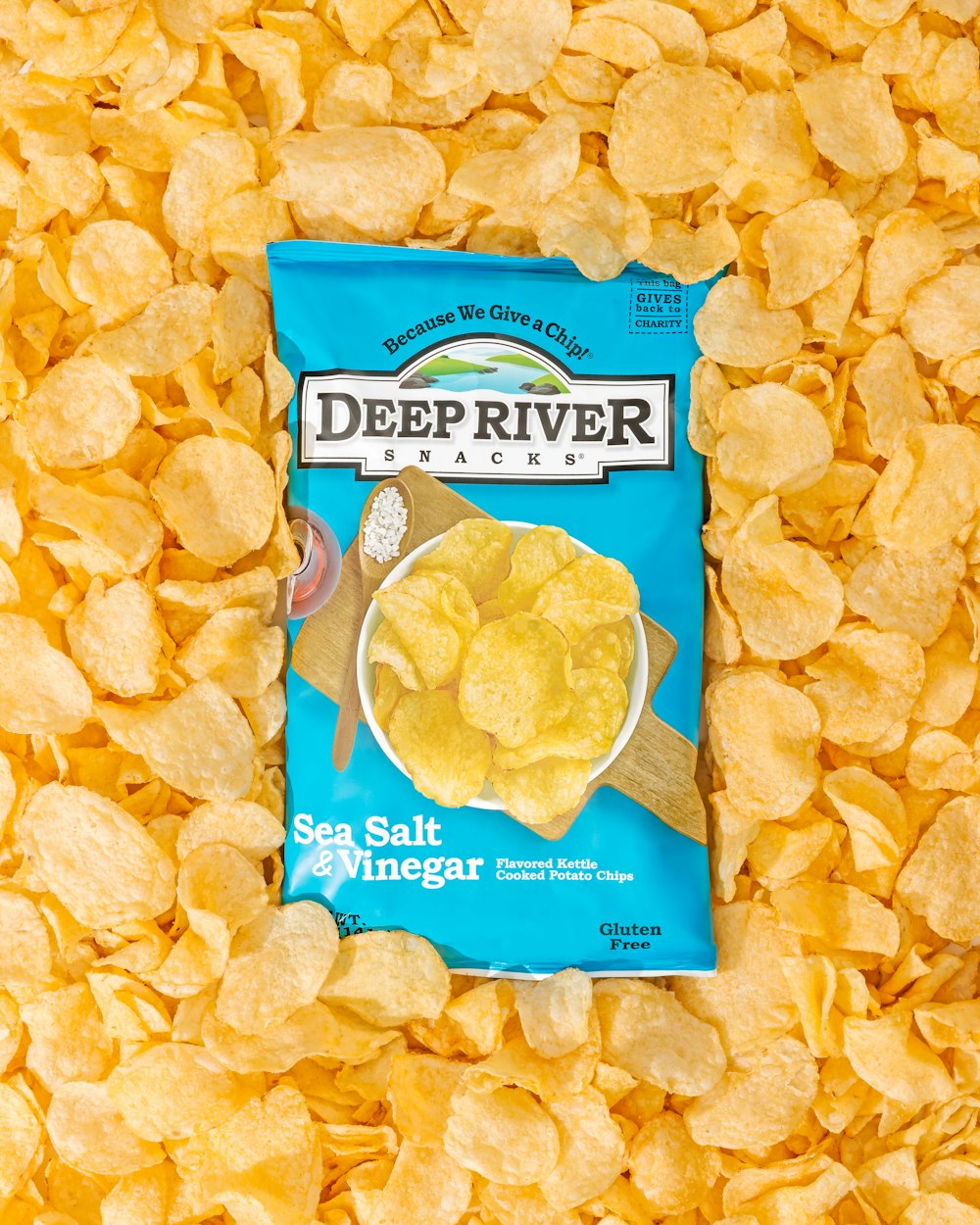 a bag of deep river sea salt and vinegar chips