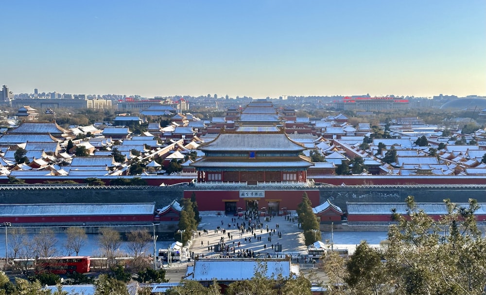 a view of a city with a lot of buildings