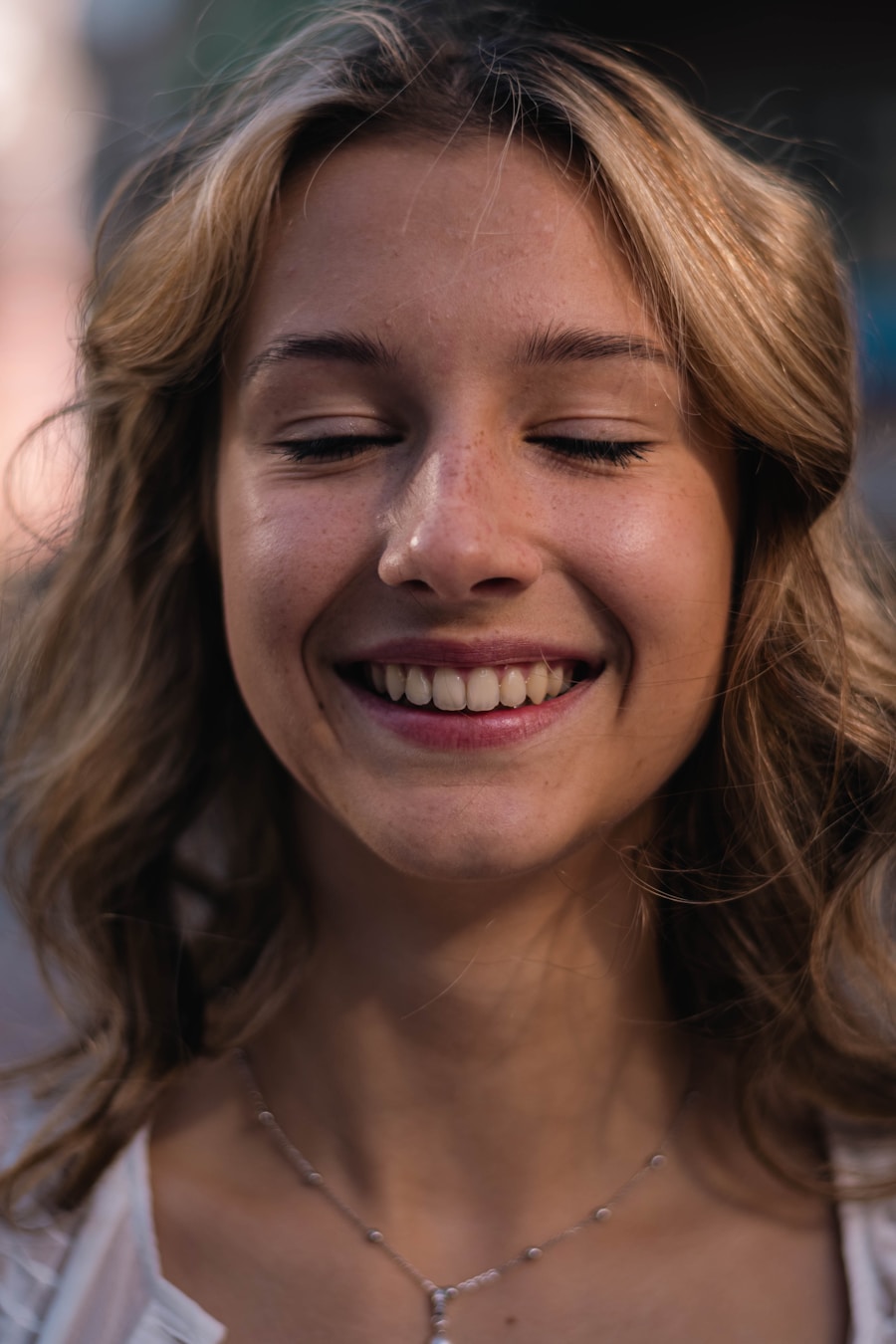 Sincere smile