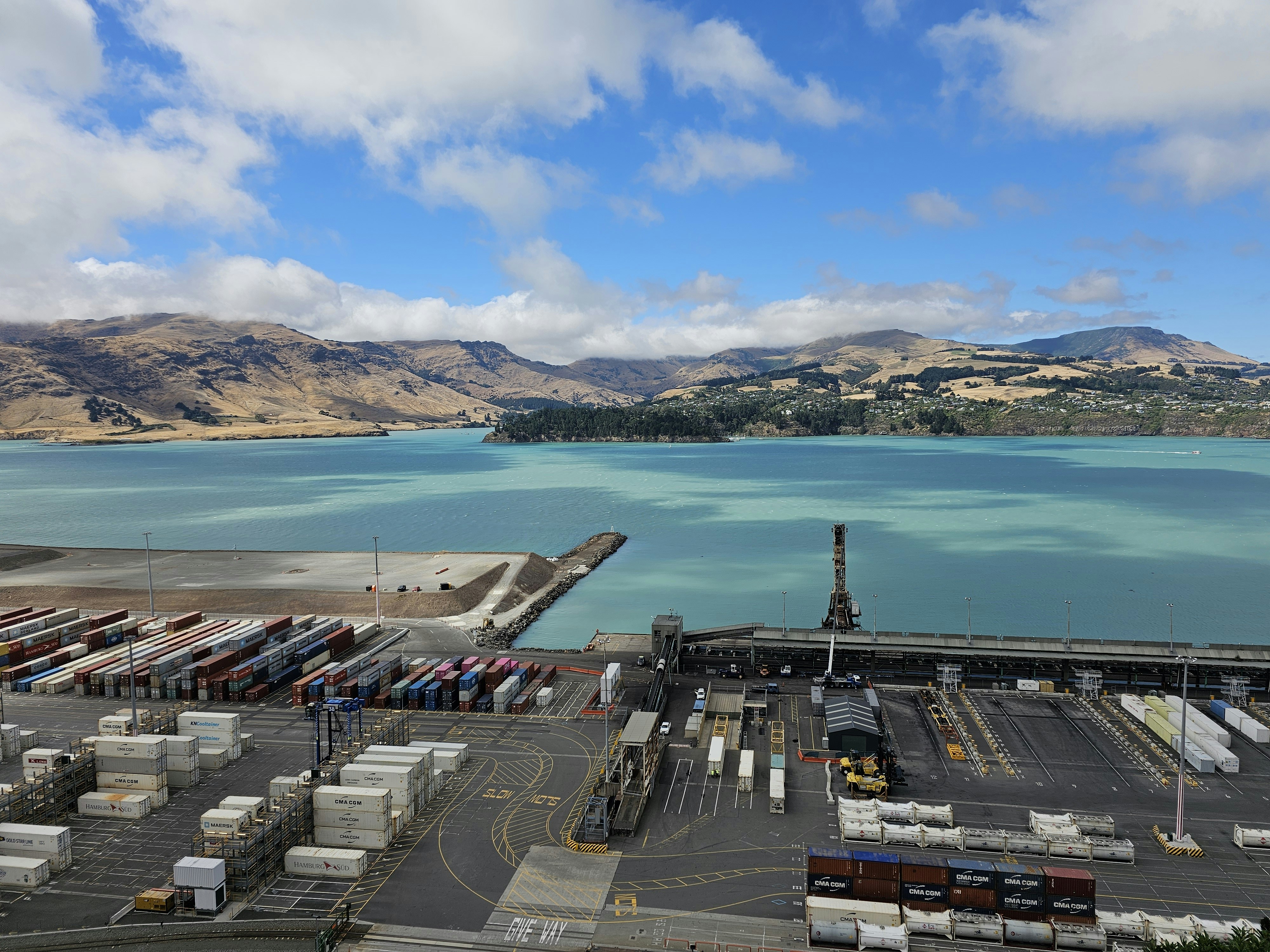 a large body of water surrounded by mountains