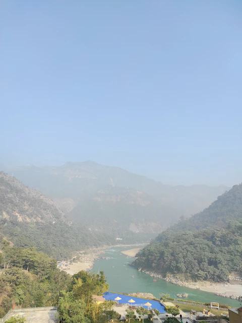 The Ganga and hills around Rishikesh