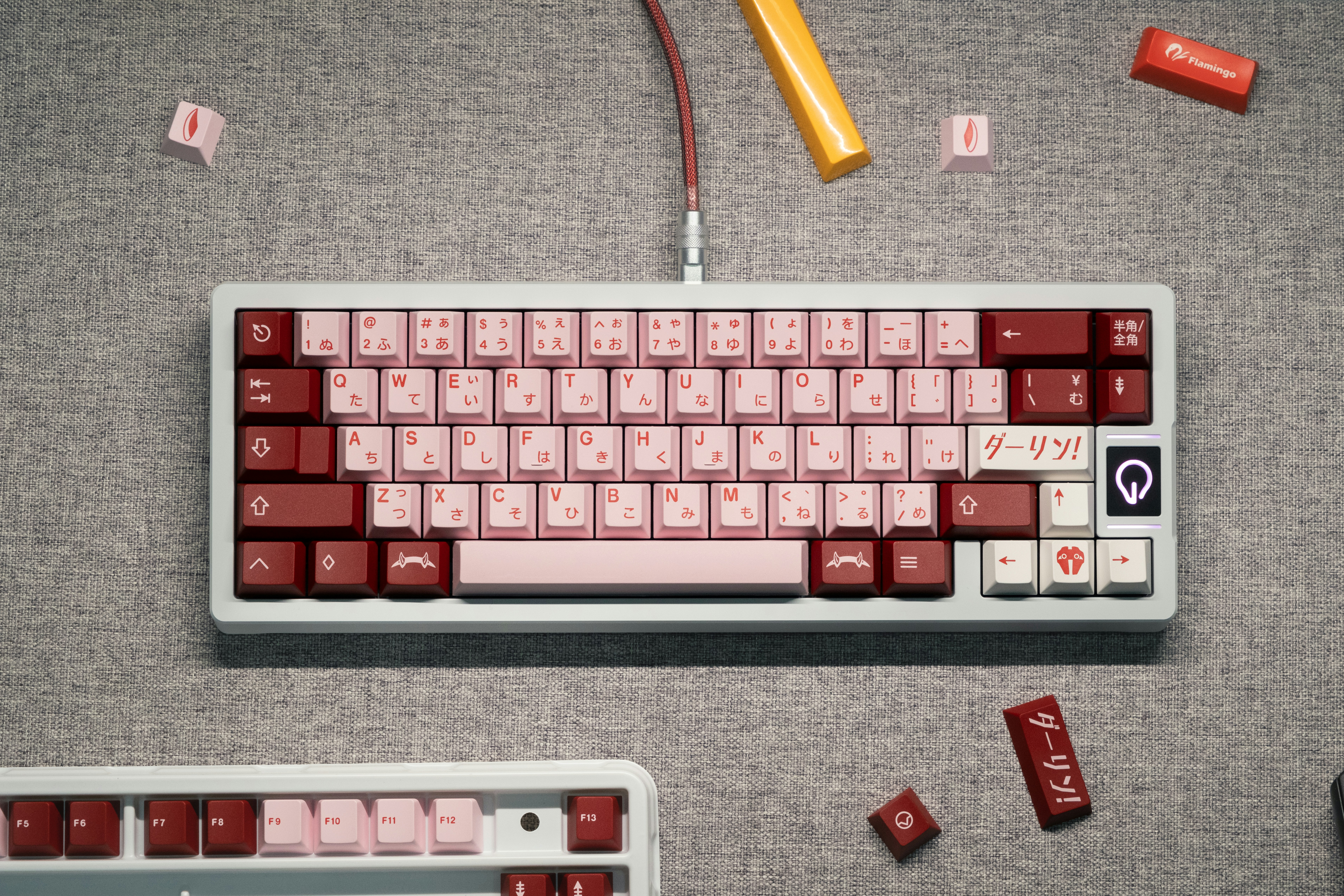 a keyboard and a mouse on a table