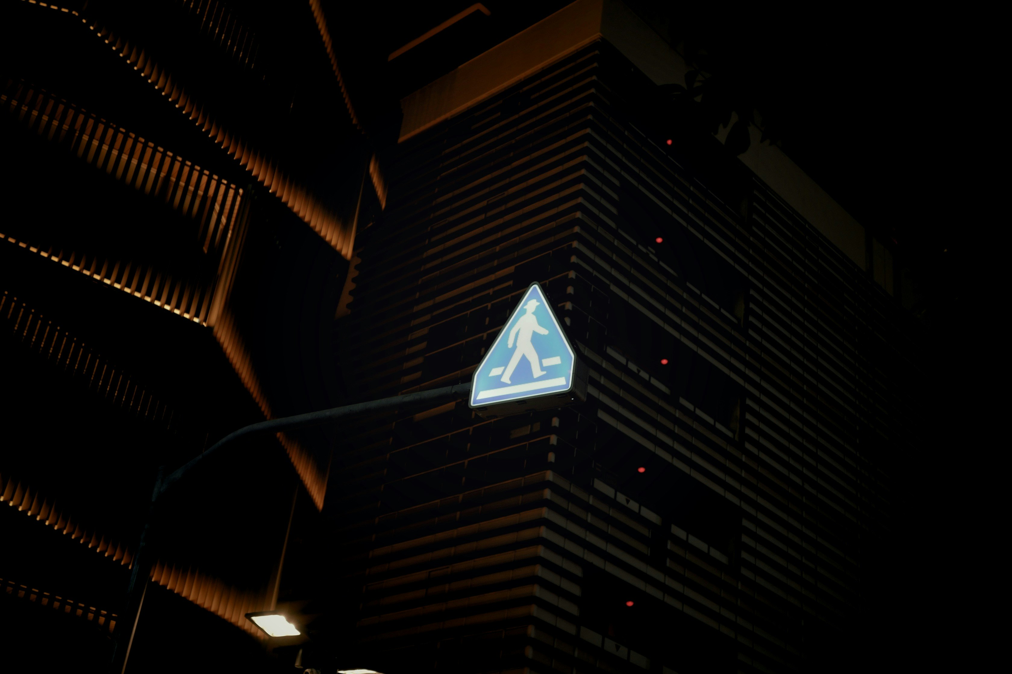 AI threat detection network security - a street sign is lit up in the dark