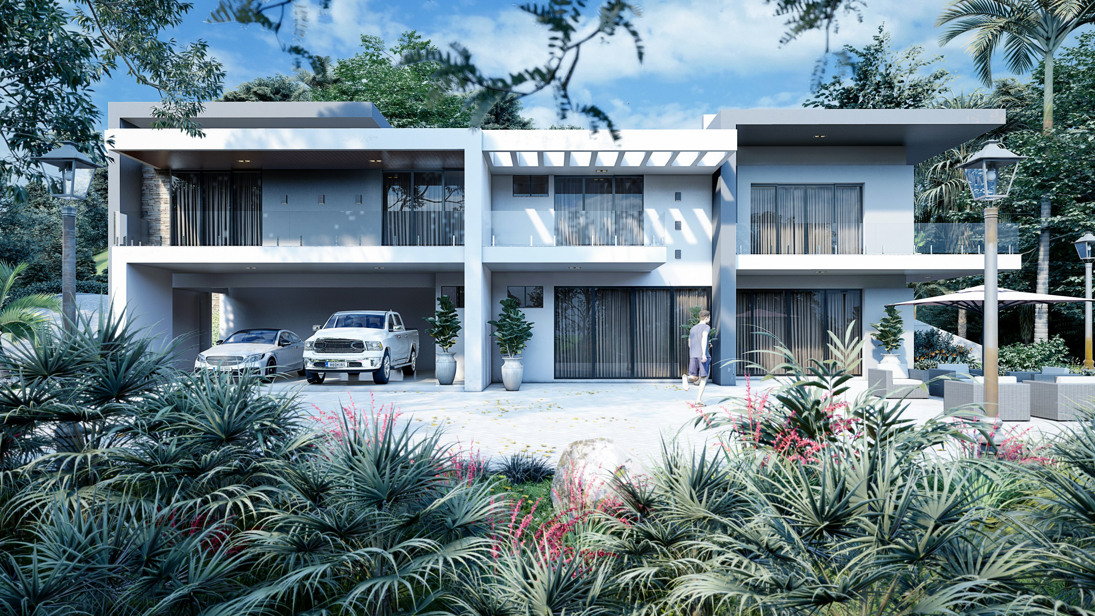 Luxury house exterior