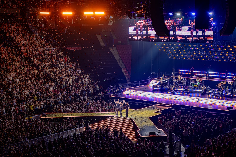 a large crowd of people at a concert