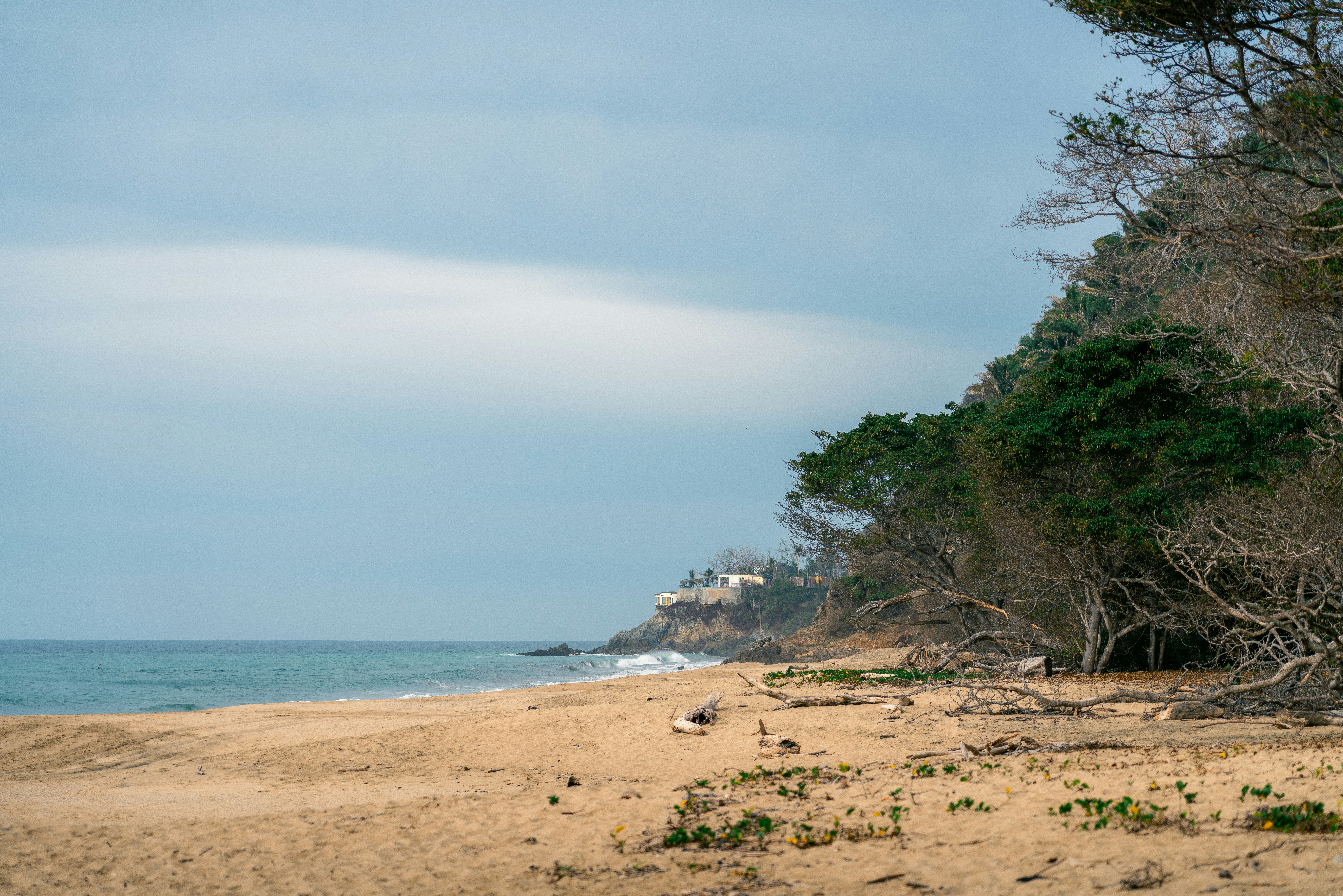 Expansive shoreline of Makena Beach