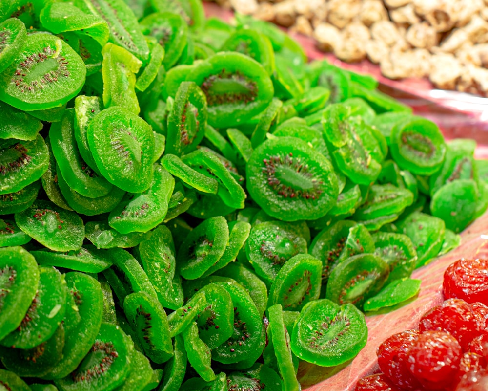 a close up of a variety of fruits and vegetables