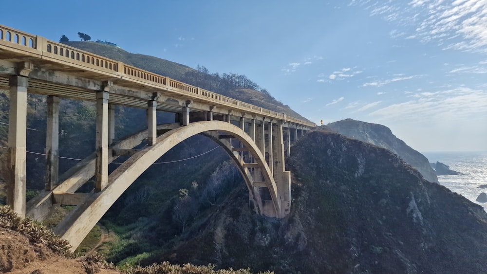 a large bridge over a large body of water