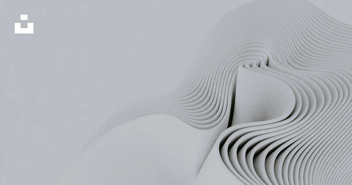 Objects Line Photography A close up of a white object with wavy lines photo – Free White Image ...