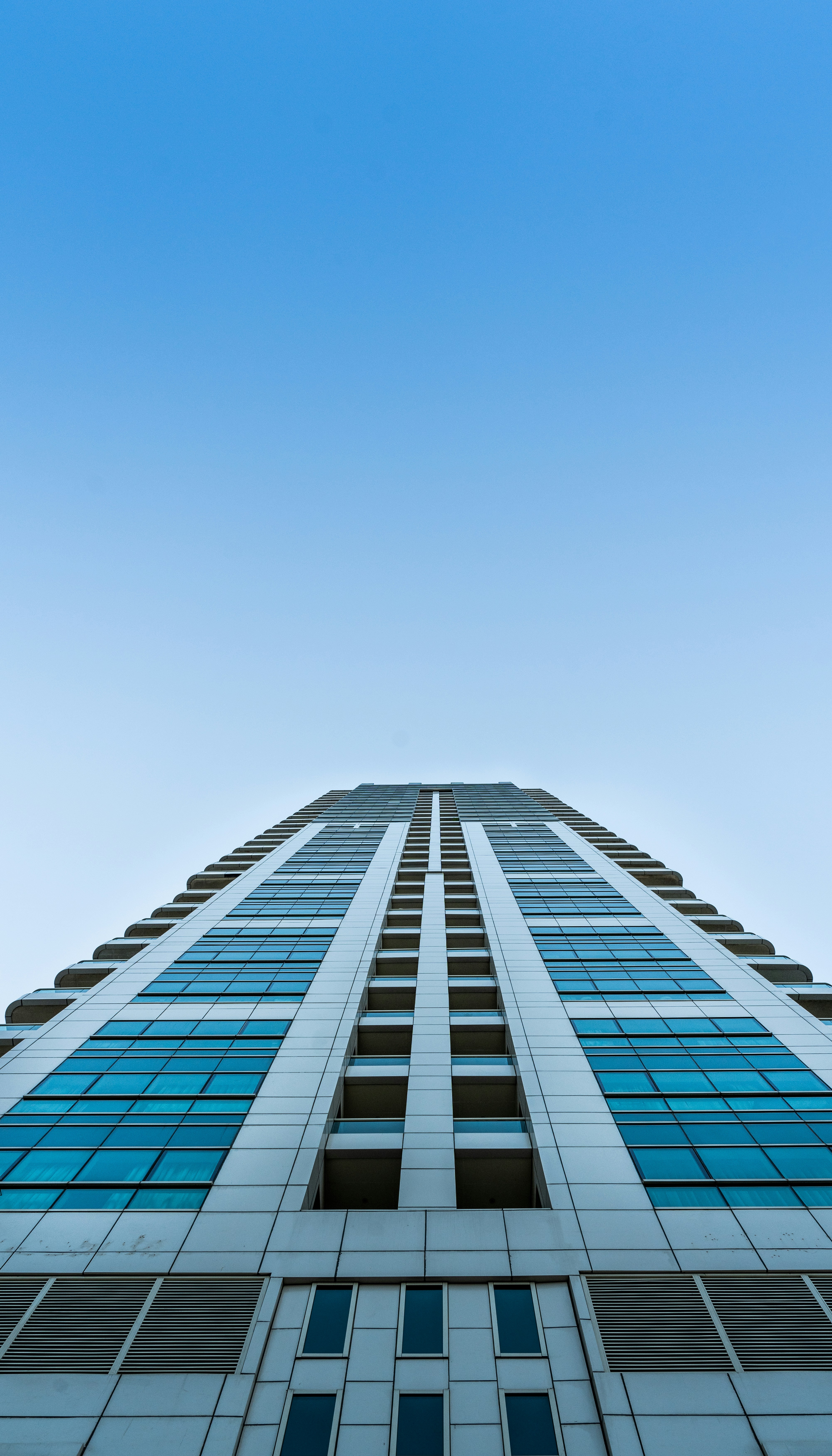 a very tall building with lots of windows
