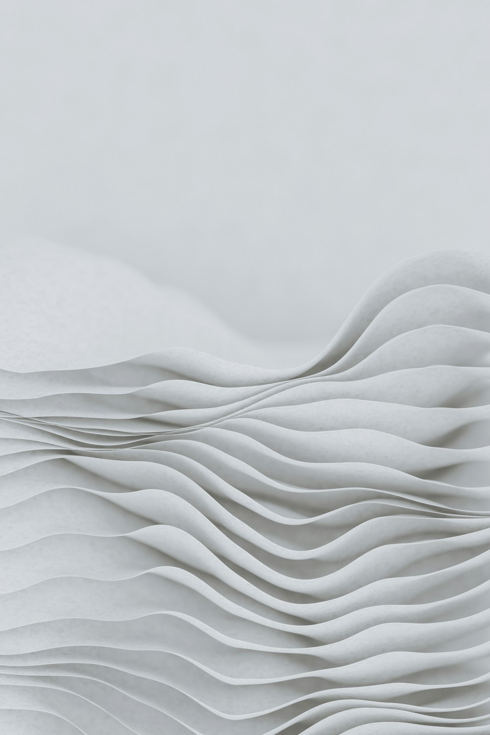 uno sfondo bianco astratto con linee ondulate