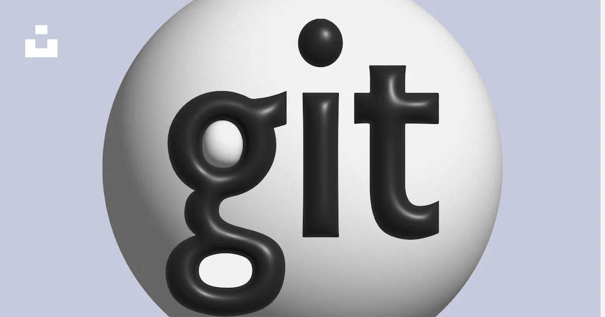 Una bola blanca con la palabra git foto – Imagen de Diseño inflado ...