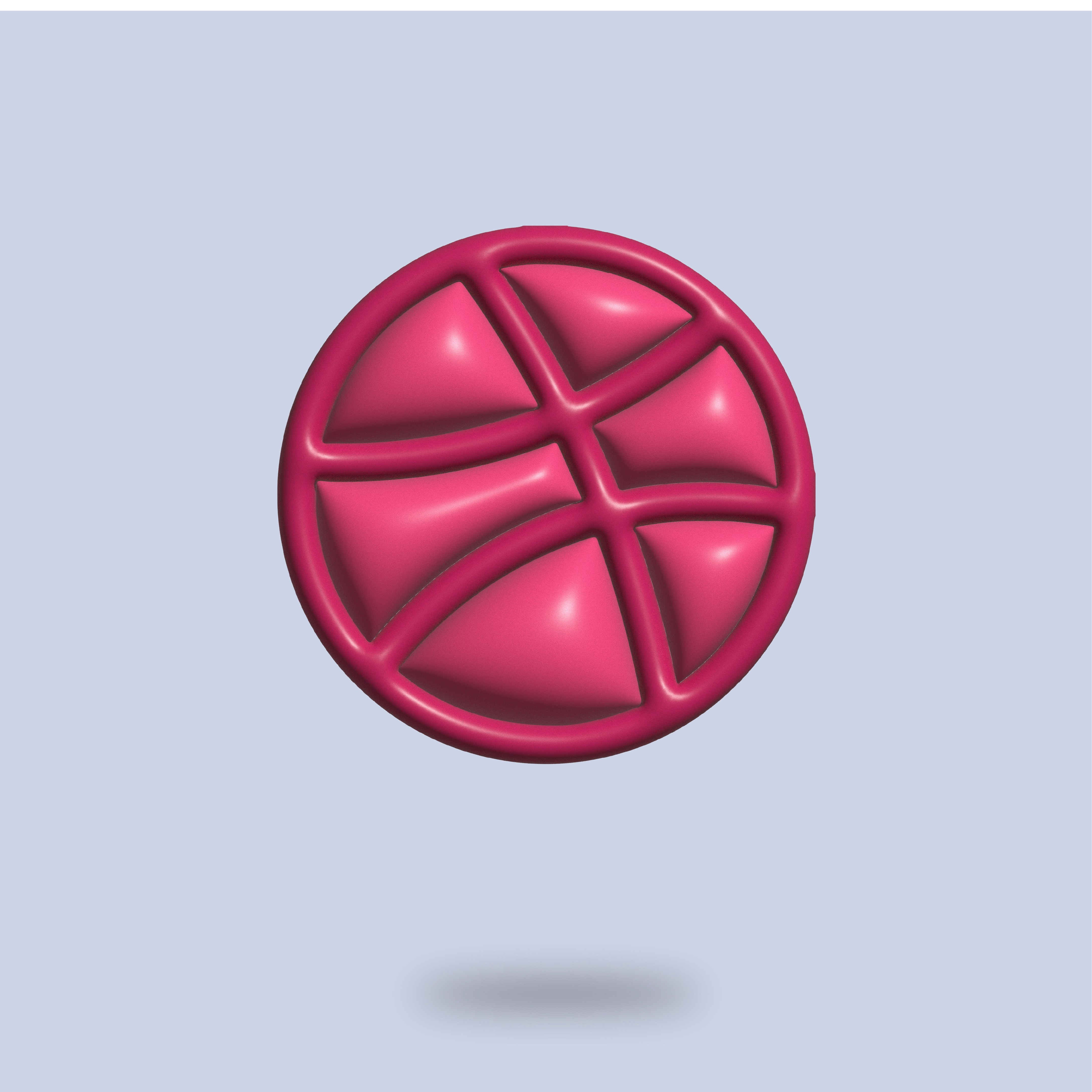 Dribbble in 3d