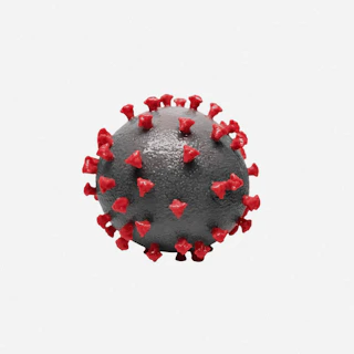 a gray and red ball with red hearts on it