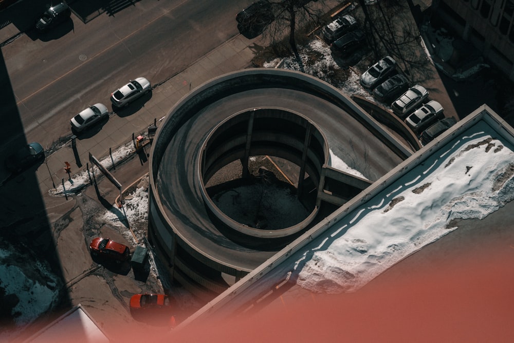 a large pipe on the side of a building