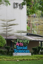 a sign that is in front of a building