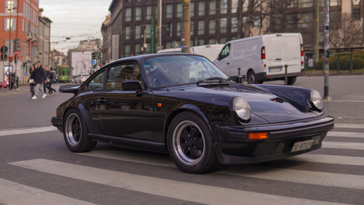 Black Porsche 911 sports car