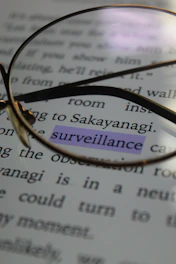 a pair of glasses sitting on top of a book