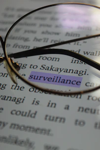 a pair of glasses sitting on top of a book