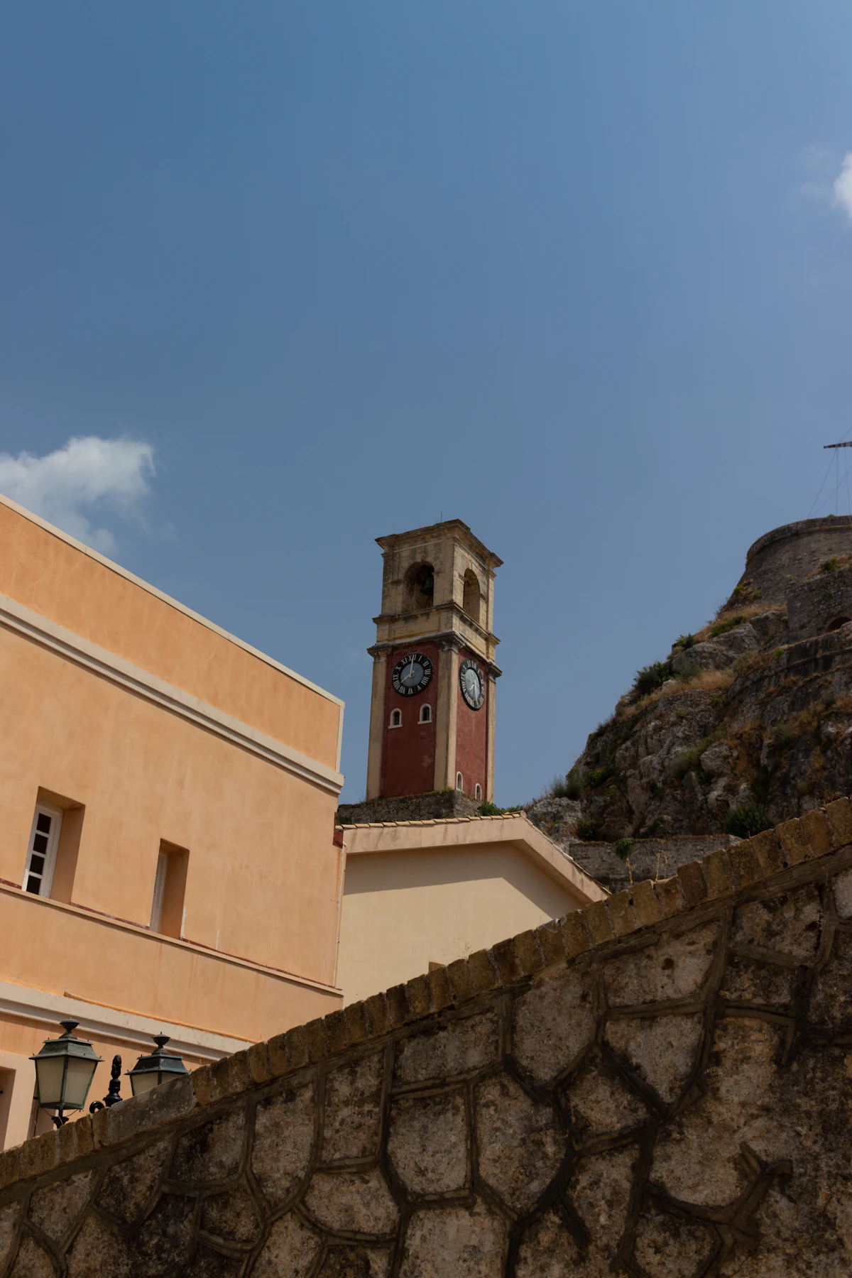 Le clocher de la Vieille Forteresse de Corfou