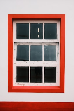 framing with frames for photo composition,how to photograph red and white; a red and white window on a white wall