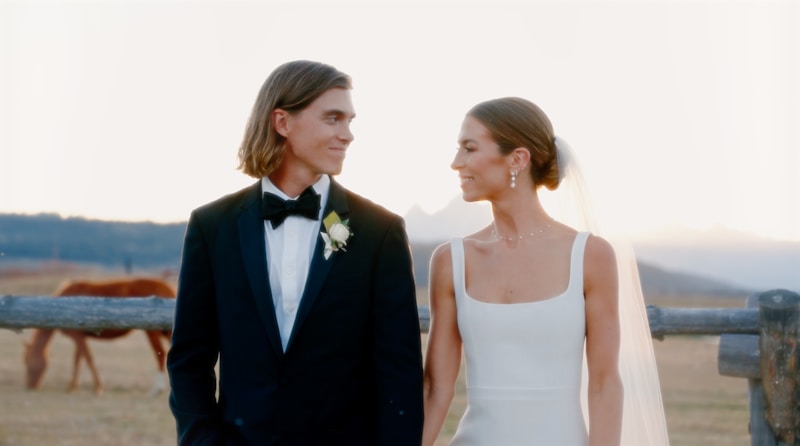 Stylish couple posing together