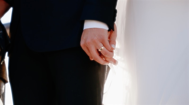 Man presenting elegant ring