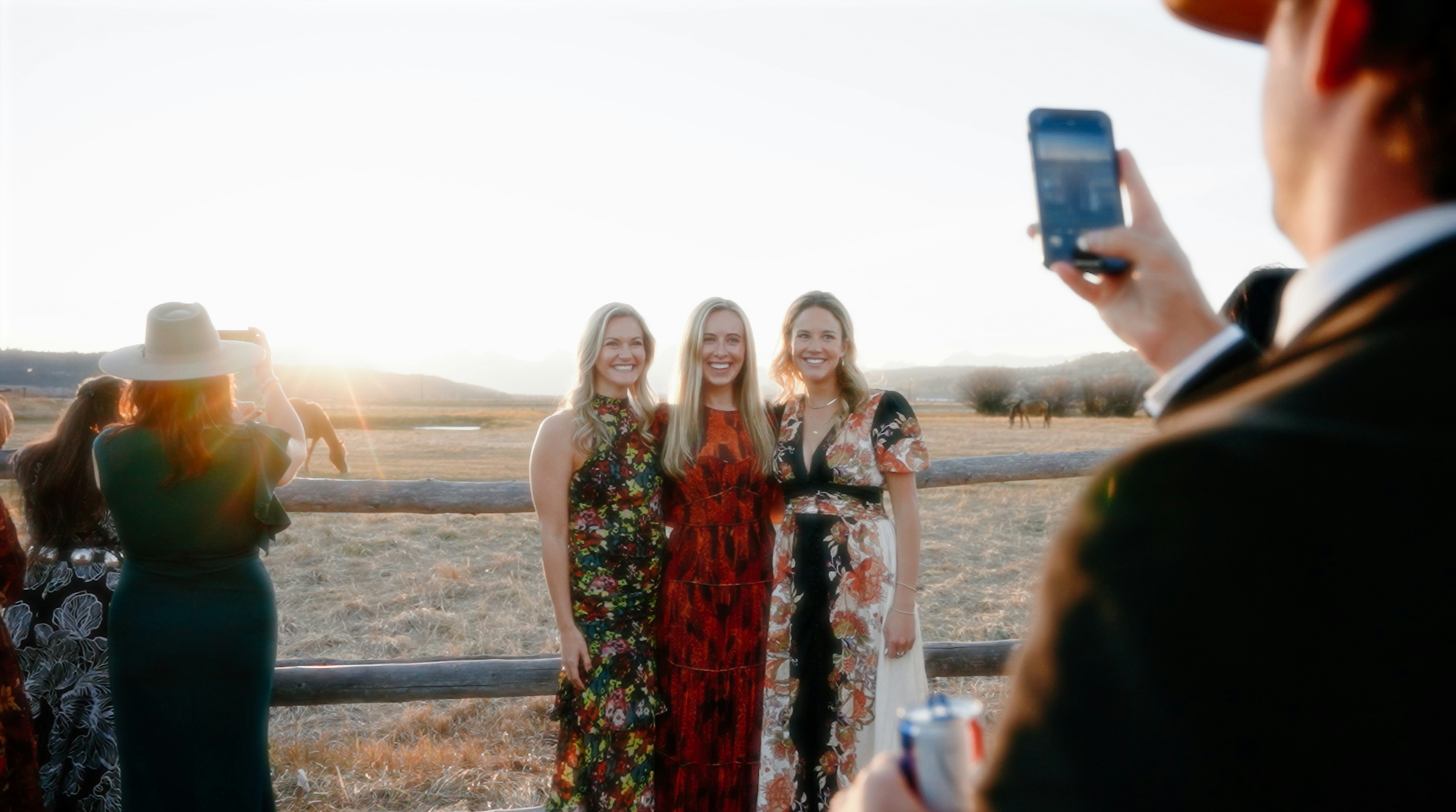 a group of women standing next to each other