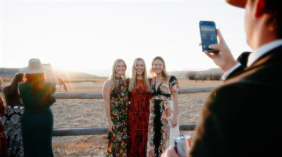 a group of women standing next to each other