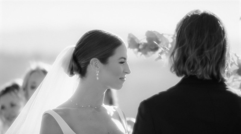 Timeless black and white wedding