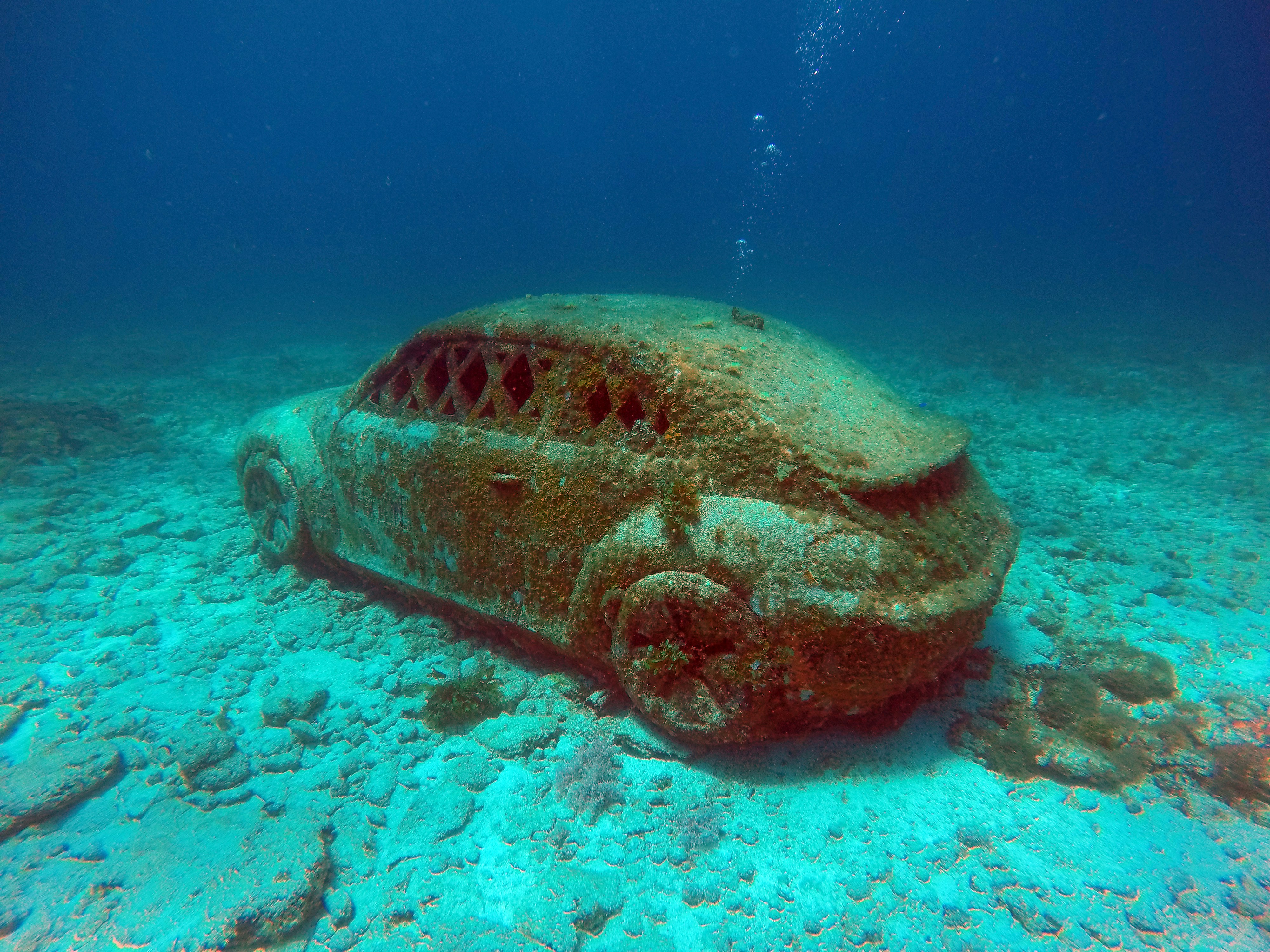 A car sculpture from the underwater museum