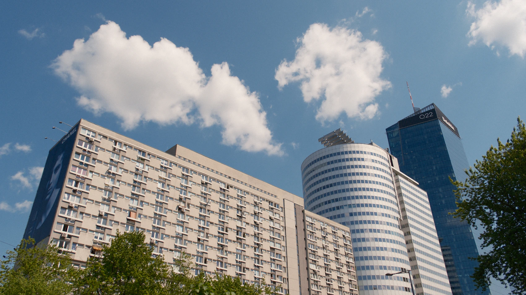 Warsaw contemporary skyline