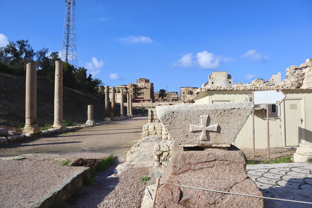the ruins of the ancient city of pompei