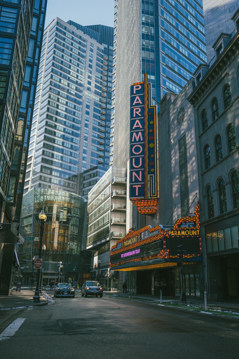 a large sign on the side of a building