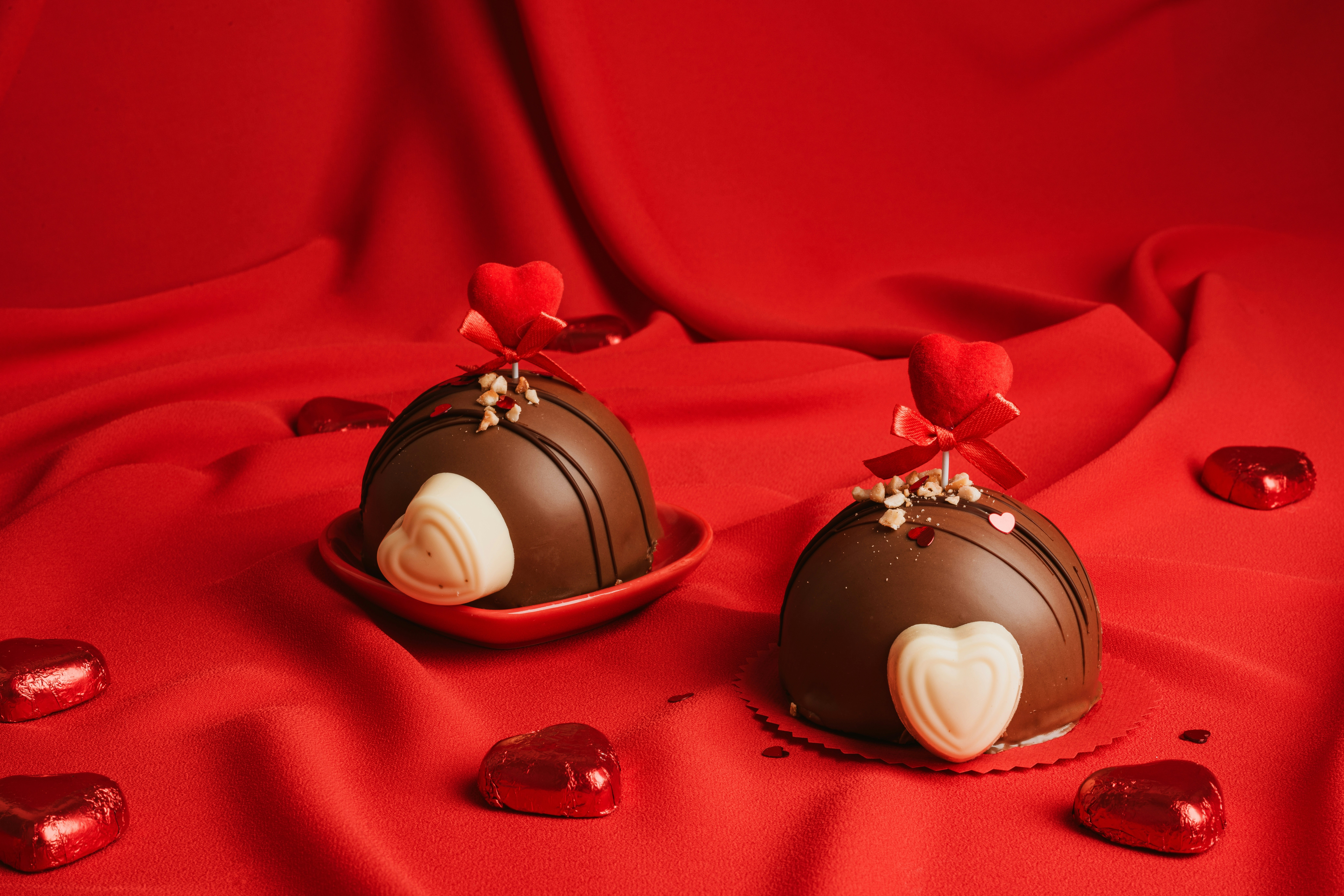 Luxury chocolate hearts