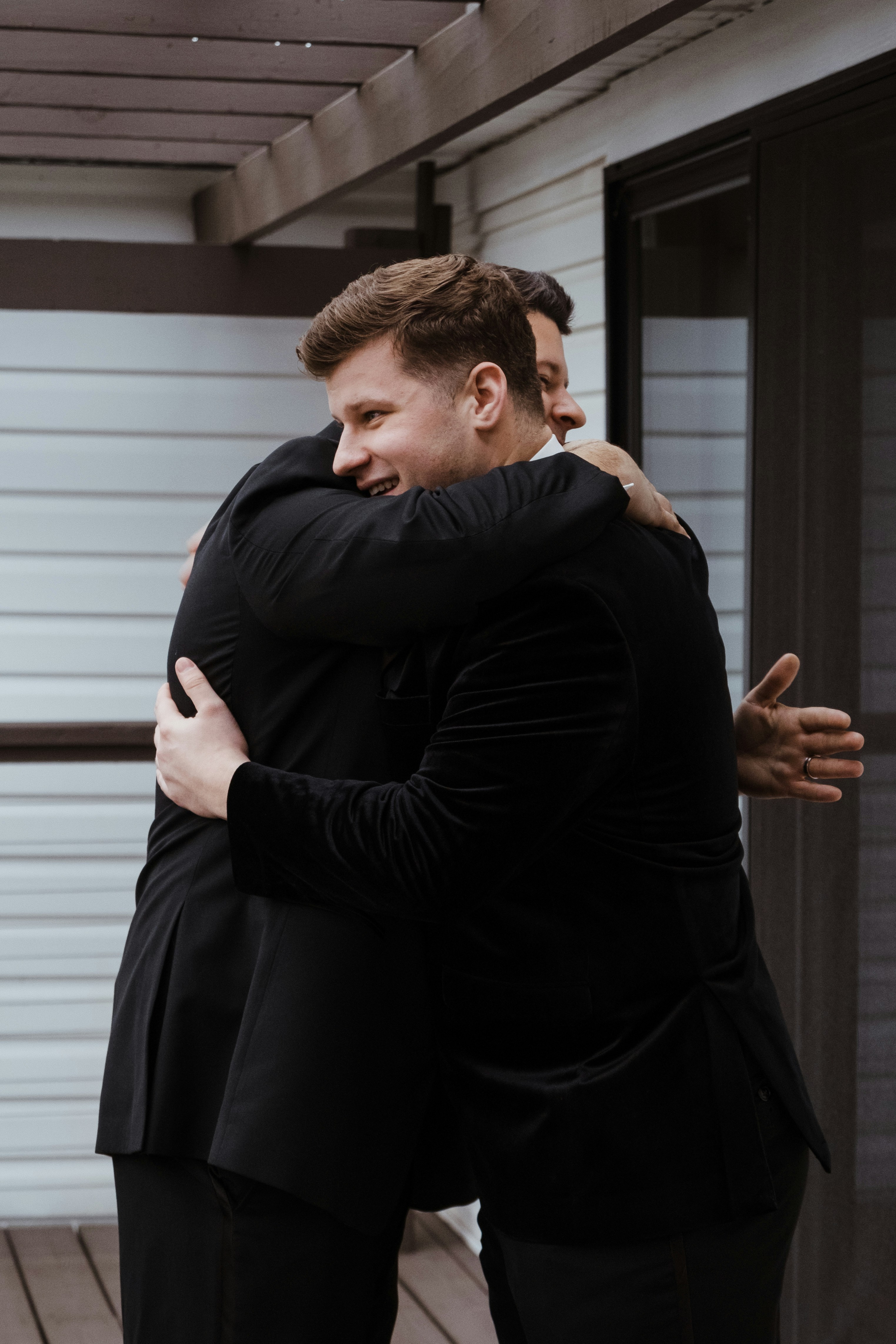 A couple of people that are hugging each other photo – Free Wedding ...