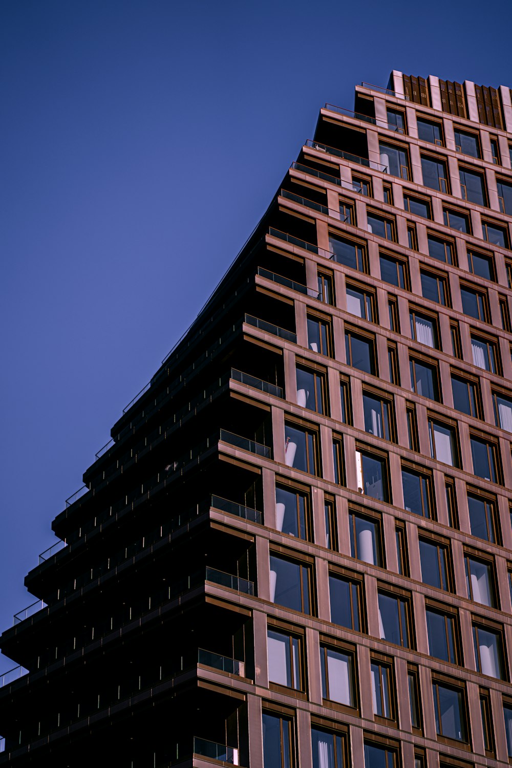 a very tall building with lots of windows