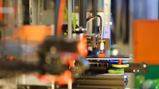 a close up of a machine that is working on something